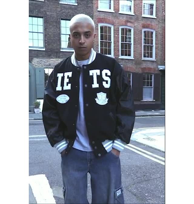 iets Giacca Nera Melton Varsity Urban Outfitters IT