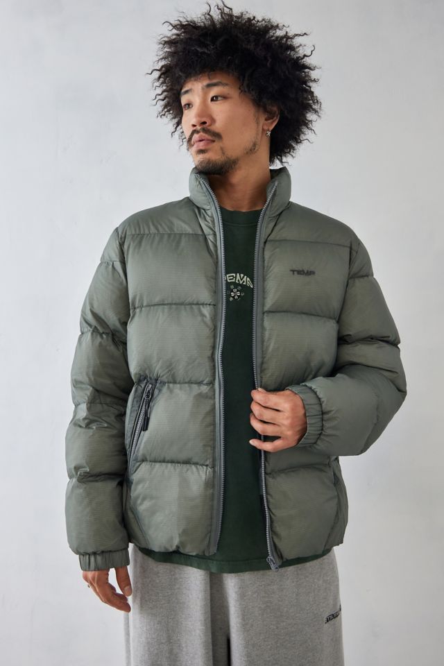 Charcoal best sale puffer jacket