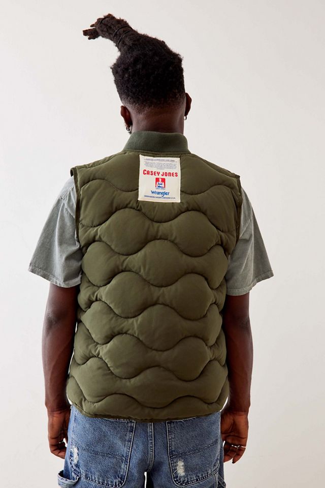 Wrangler Green Casey Quilted Gilet