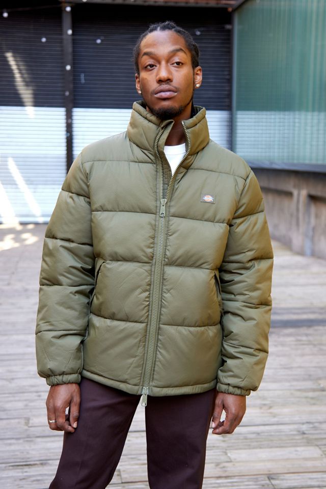 Dickies Olive Waldenburg Puffer Jacket | Urban Outfitters UK