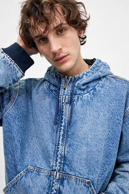 Rinse Hooded Denim Jacket en taille: Small - Dickies - Modalova