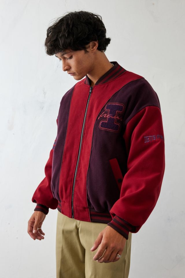 Urban Outfitters Vintage Red Varsity Jacket for Men