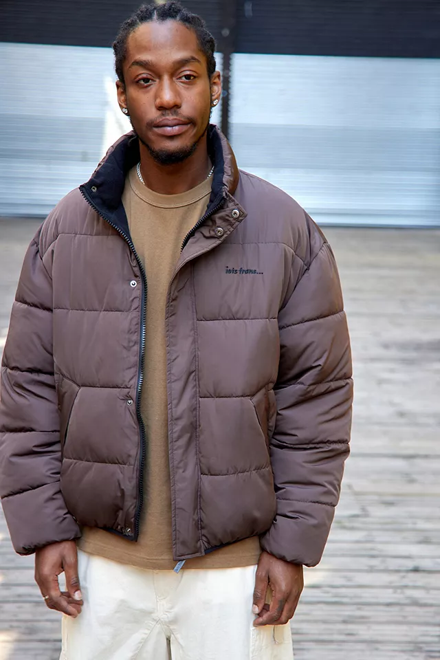 urbanoutfitters.com | Recycled Brown Water-Resistant Puffer Jacket