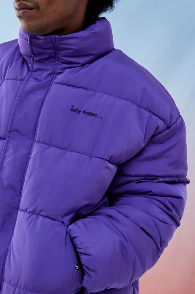 iets frans... Recycled Purple Water-Resistant Puffer Jacket #3