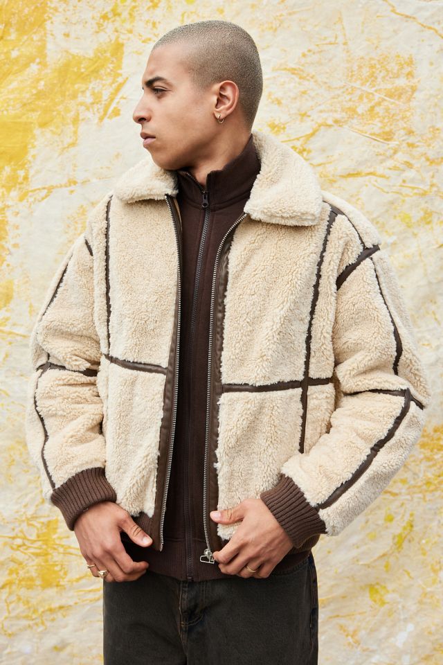 BDG Faux Shearling Flight Jacket