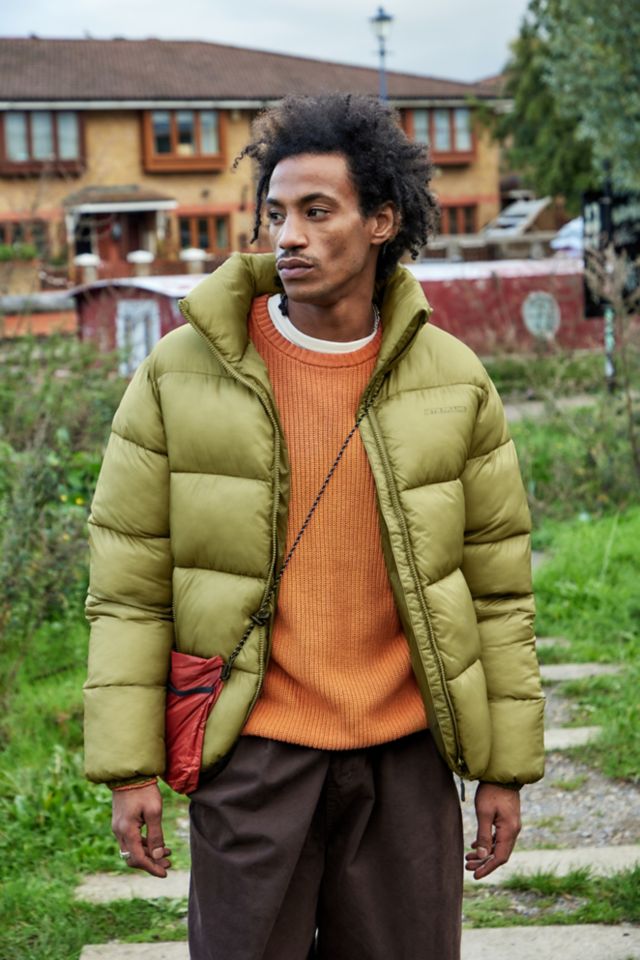 Khaki green cheap puffer coat