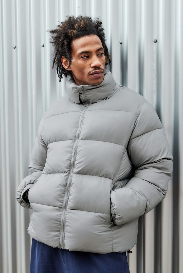 Grey puffa sale