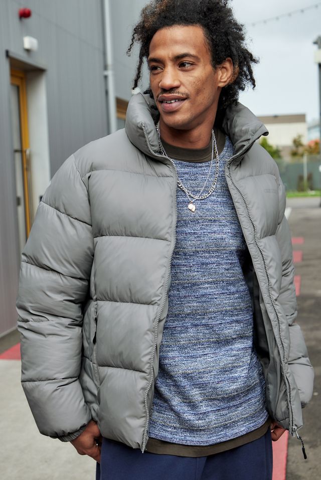 iets frans... Grey Ripstop Nylon Puffer Jacket #2