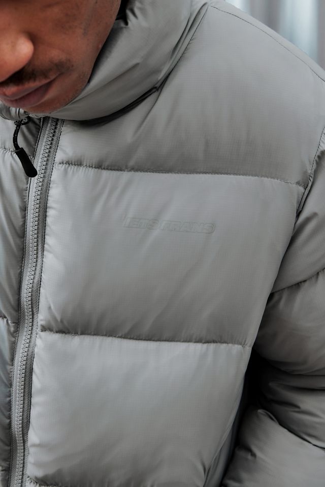 iets frans... Grey Ripstop Nylon Puffer Jacket #3