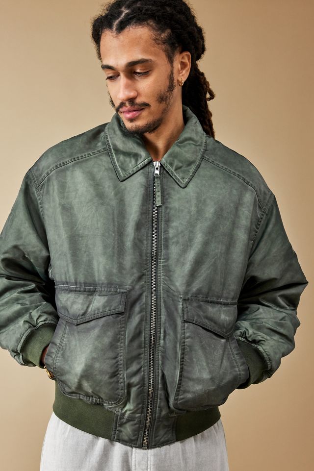 BDG Ruari Gewaschene Grüne Bomberjacke #1