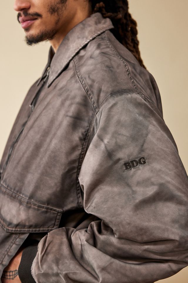 BDG Ruari Washed Brown Bomber Jacket  #4