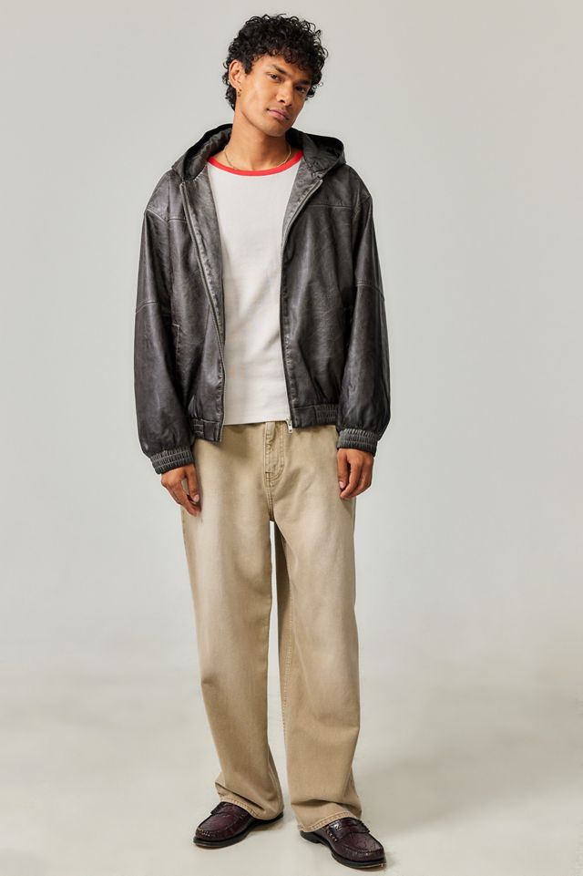 BDG Silvio Washed PU Skate Hoodie #1
