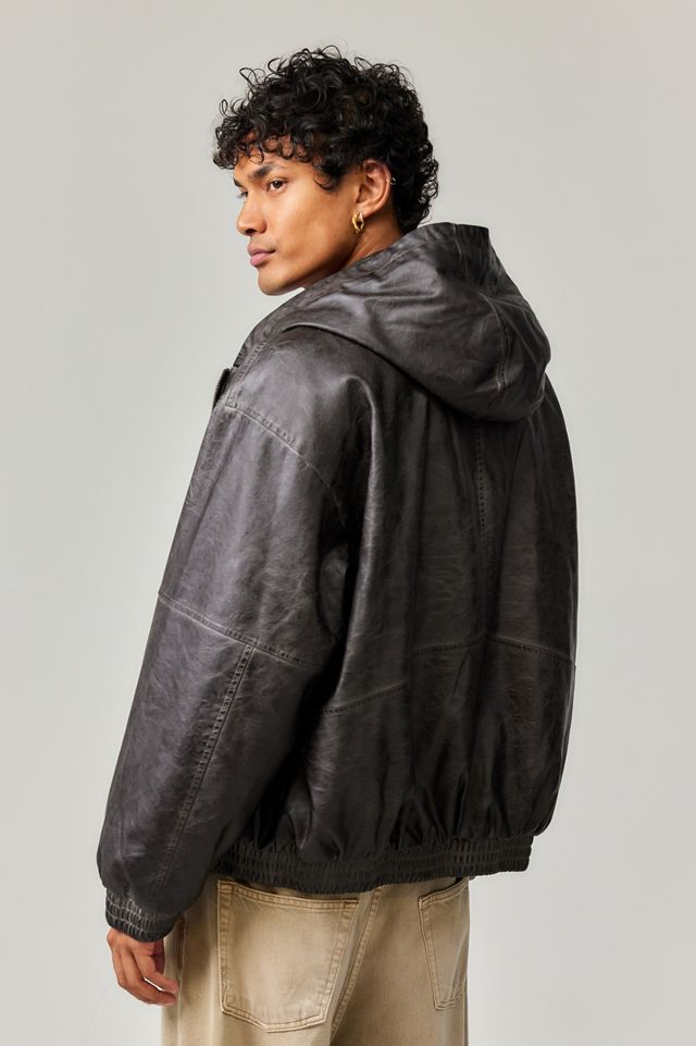 BDG Silvio Washed PU Skate Hoodie #2
