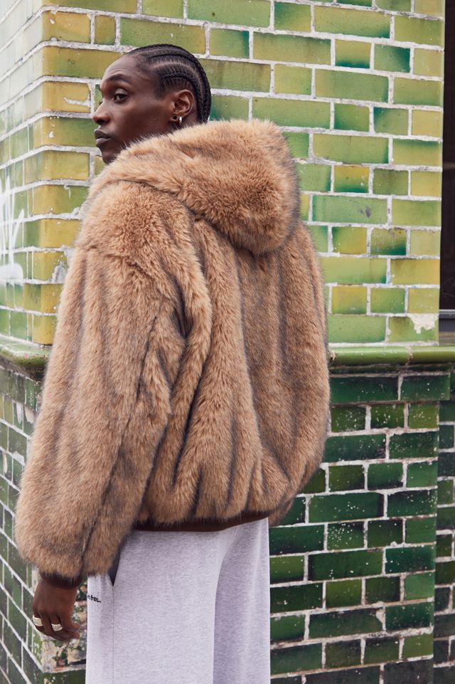 BDG Silvio Faux Fur Hoodie #1