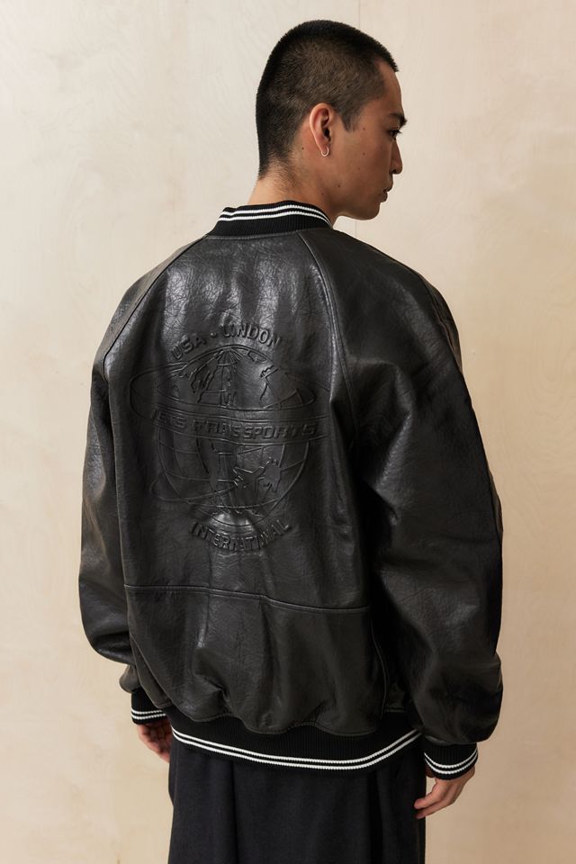 iets frans... Kunstleder Sport Collegejacke Bomberjacke #3
