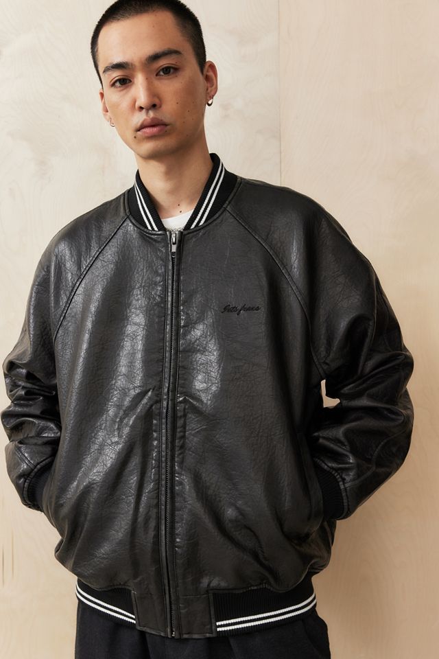 iets frans... Kunstleder Sport Collegejacke Bomberjacke #4