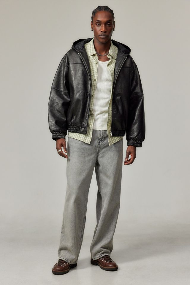 BDG Scorpion Faux Leather Skate Hoodie #2
