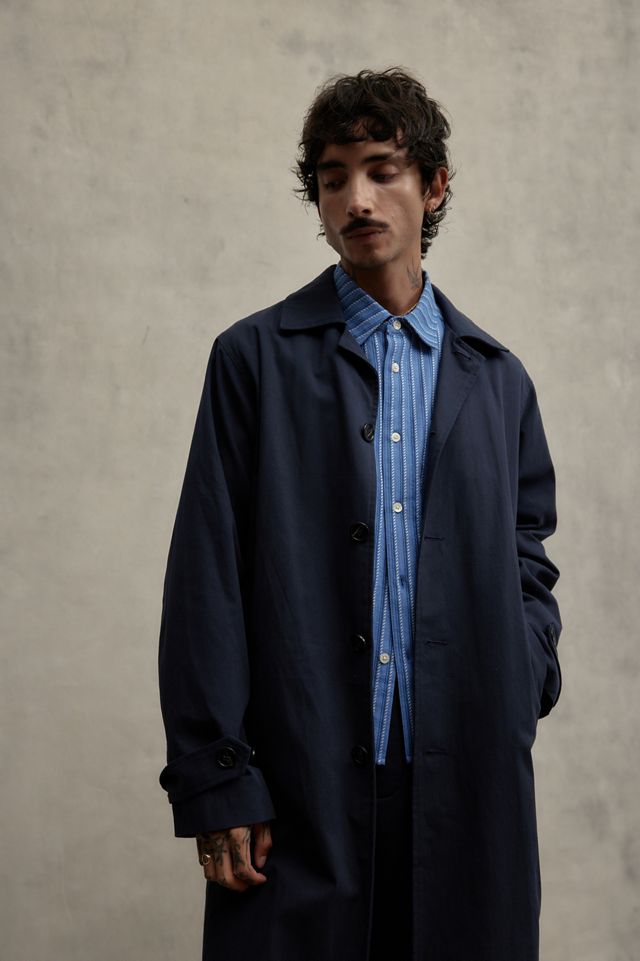 Loom Navy Mac Trench Coat #1