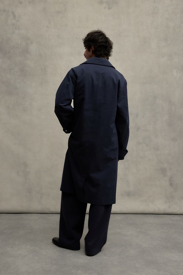 Loom Navy Mac Trench Coat #3