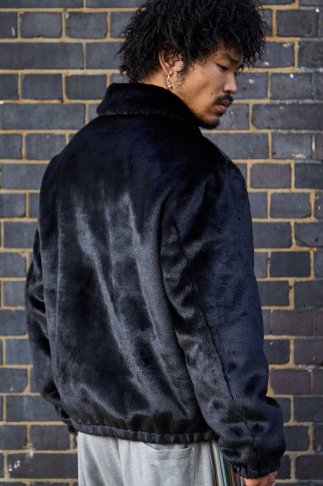 iets frans... Black Short Faux Fur Jacket #3