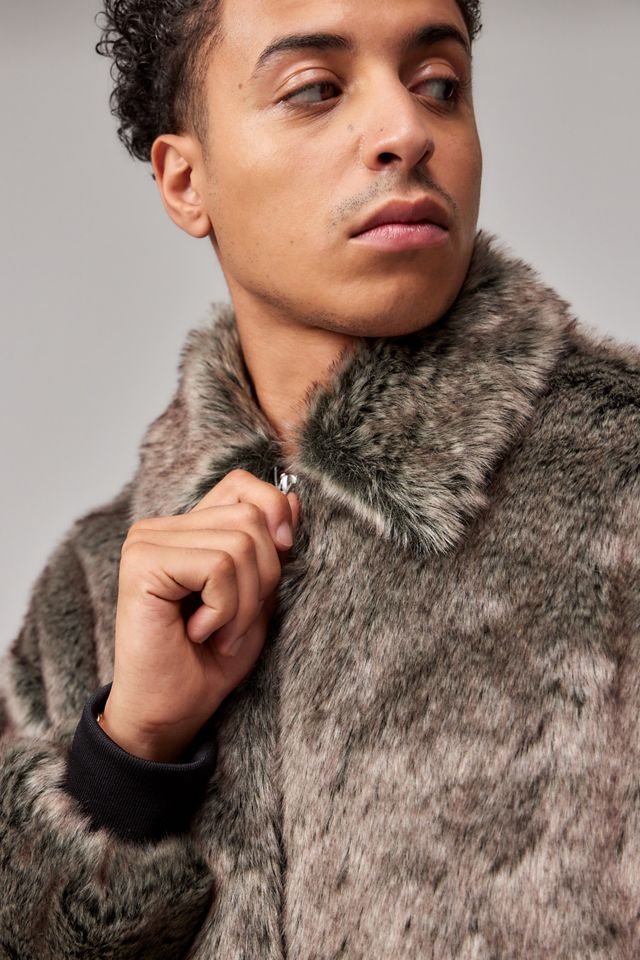 BDG Billy Faux Fur Bomber Jacket #3