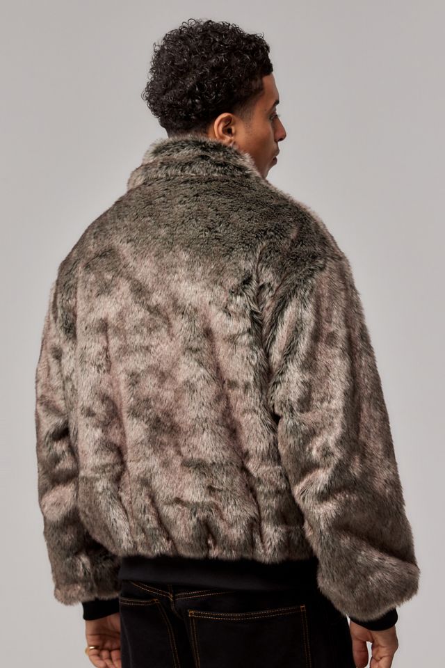 BDG Billy Faux Fur Bomber Jacket #4