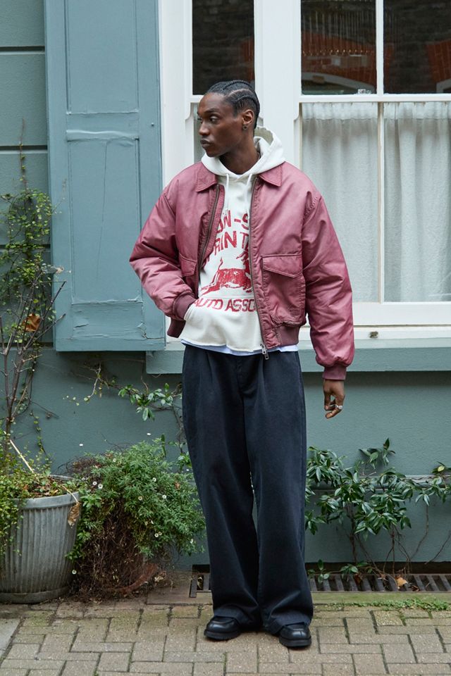 BDG Red Ruari Bomber Jacket #1