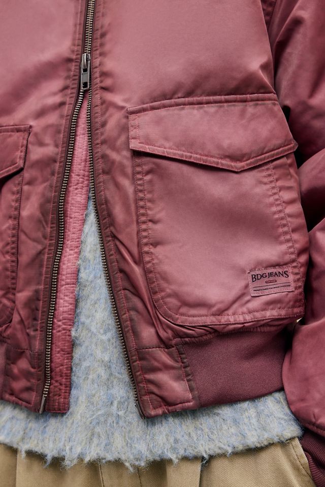 BDG Red Ruari Bomber Jacket #2