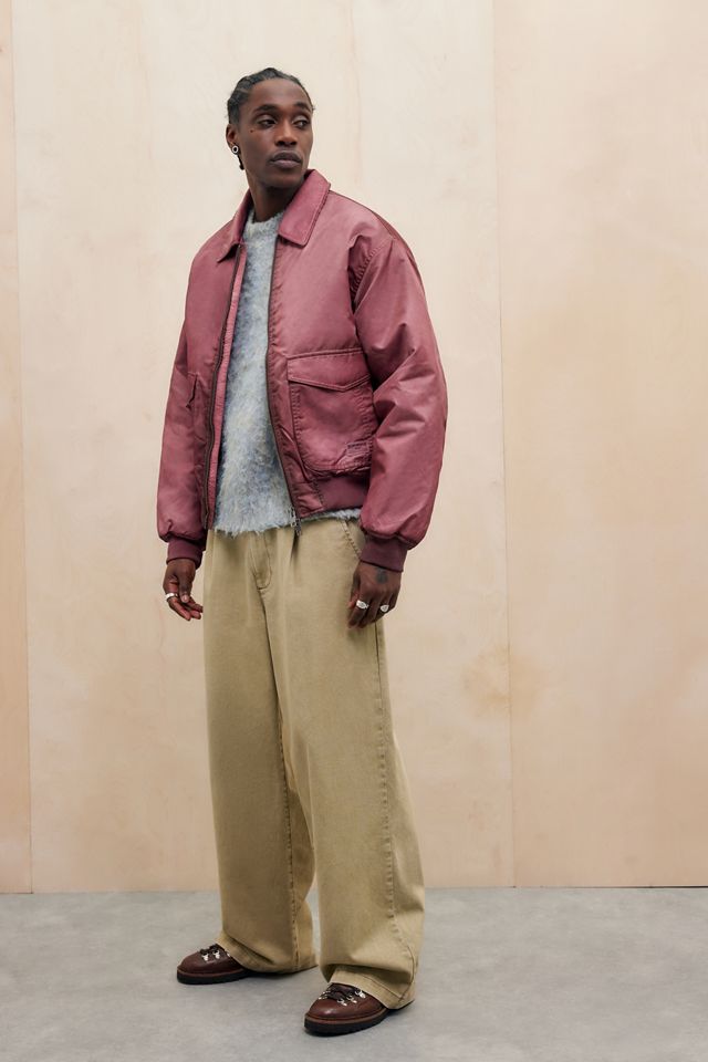 BDG Red Ruari Bomber Jacket #4