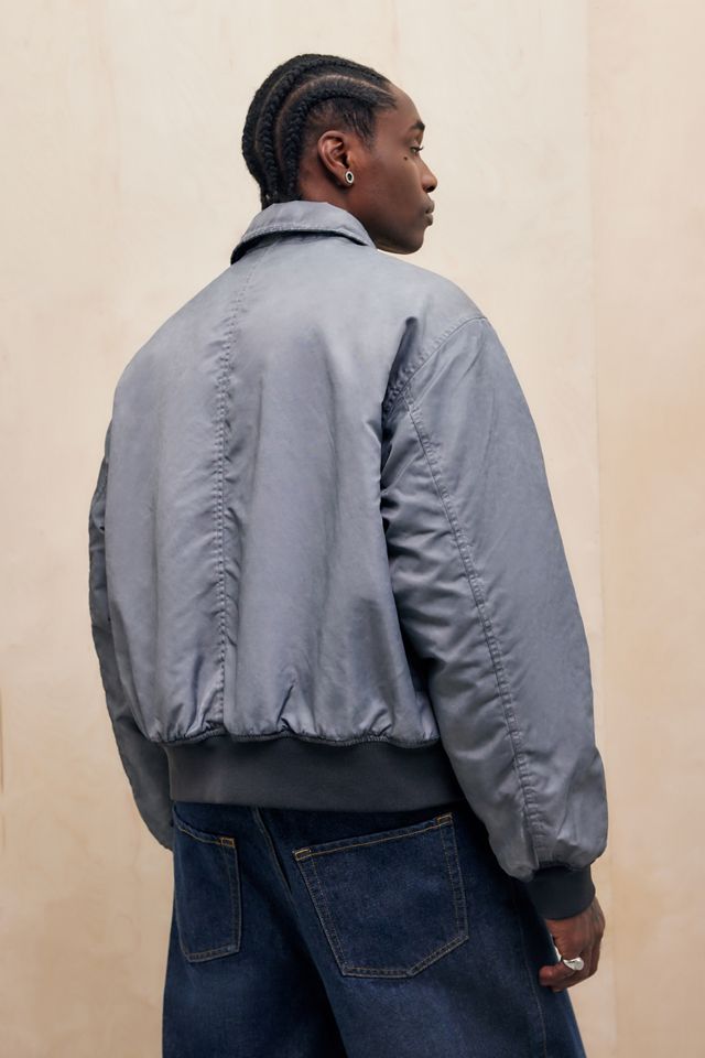 BDG Grey Ruari Bomber Jacket #3