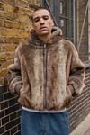 BDG Brown Silvio Faux Fur Coat