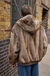 BDG Brown Silvio Faux Fur Coat