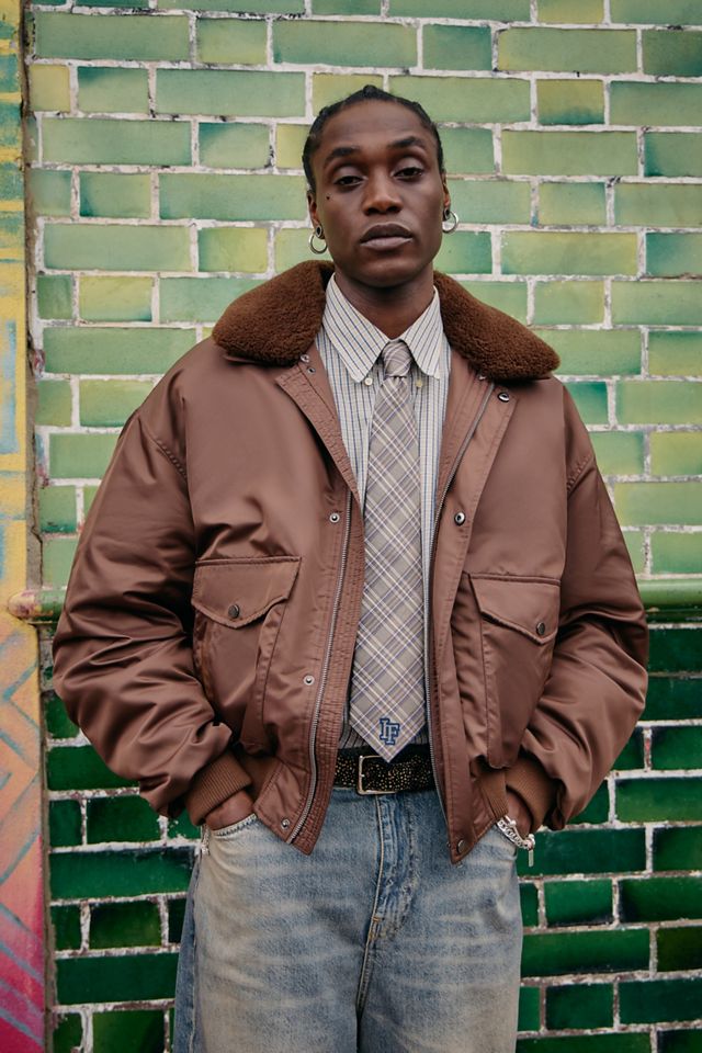BDG Brown Kaden Bomber Jacket #1