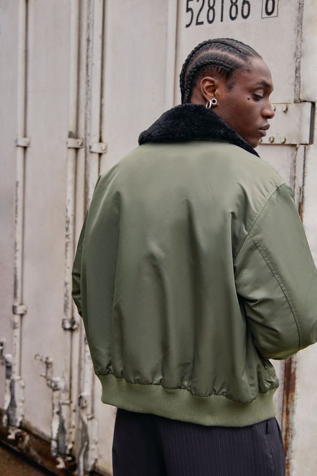 BDG Khaki Kaden Bomber Jacket #4