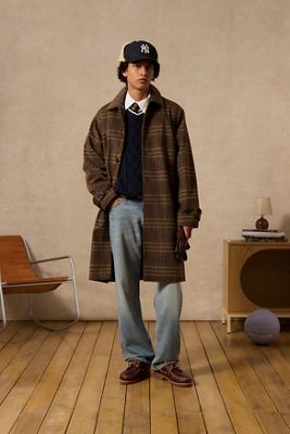 Trench-coat à carreaux Loom