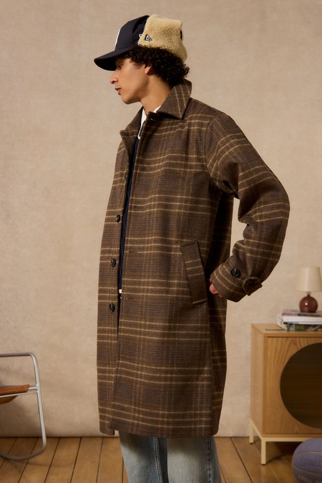 Loom Check Trench Coat #1