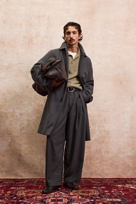 Loom Grauer Trenchcoat