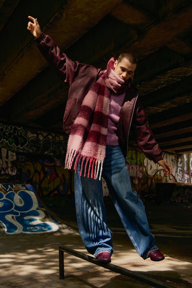Sweat à capuche de skate en simili cuir bordeaux Silvio BDG #3