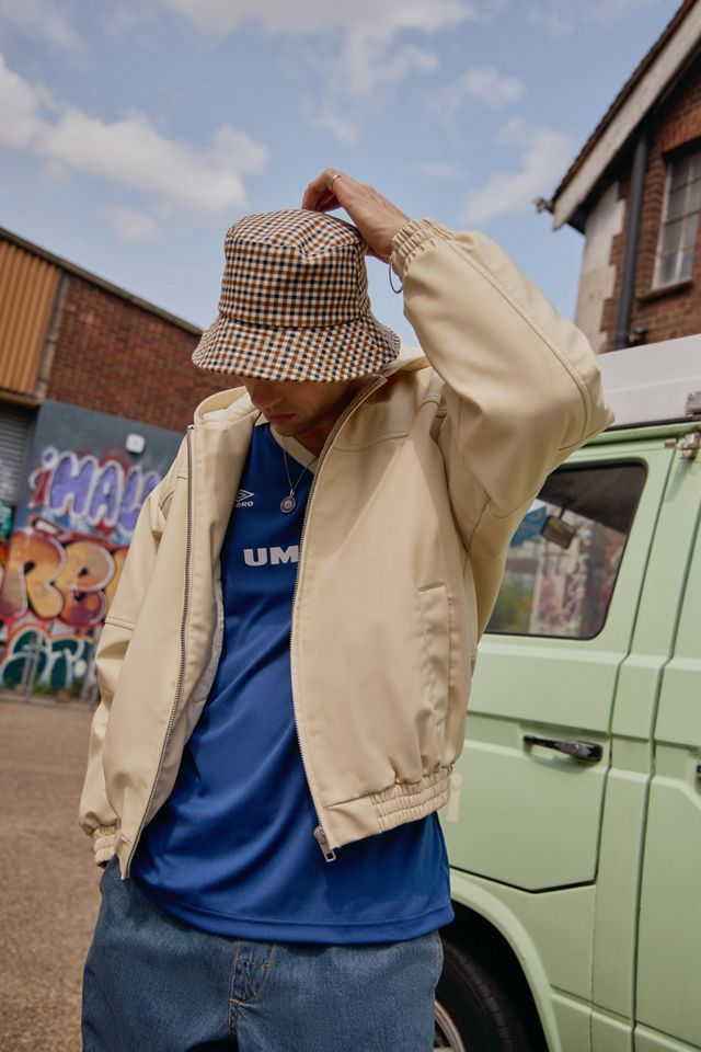 BDG Ecru Silvio Faux Leather Skate Hoodie #3