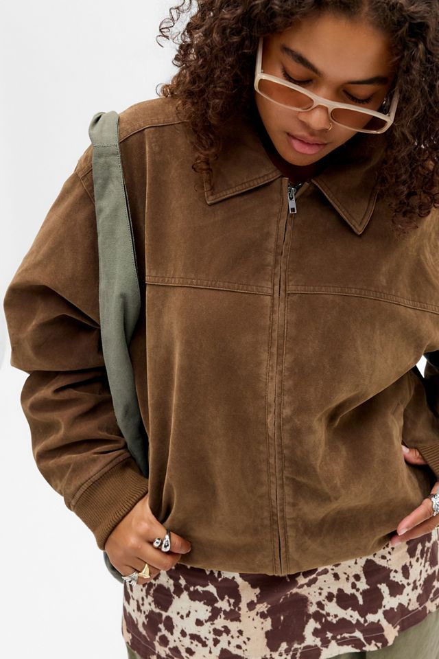 BDG Tan Eric Faux Suede Jacket #5