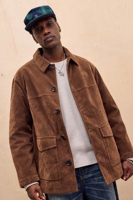 BDG Faux Suede Car Coat