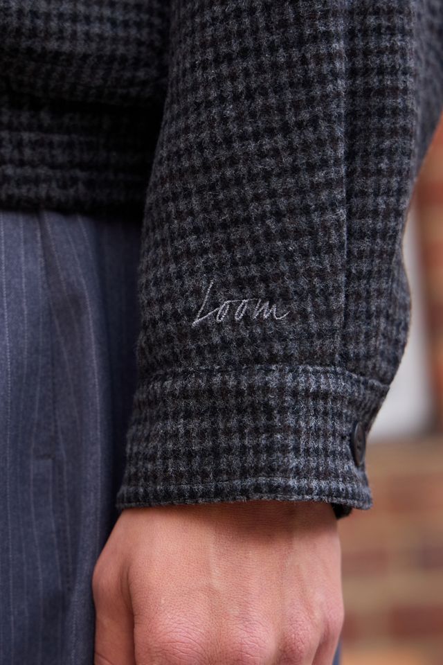 Manteau brossé à carreaux Hazza Loom #2
