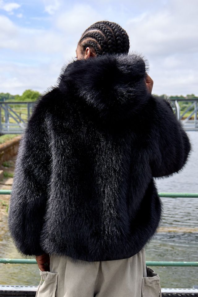 BDG Silvio Faux Fur Reversible Coat #2