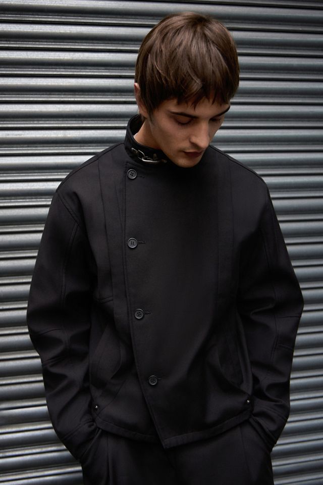 Archivis Black Clasp Collar Tailored Jacket #2