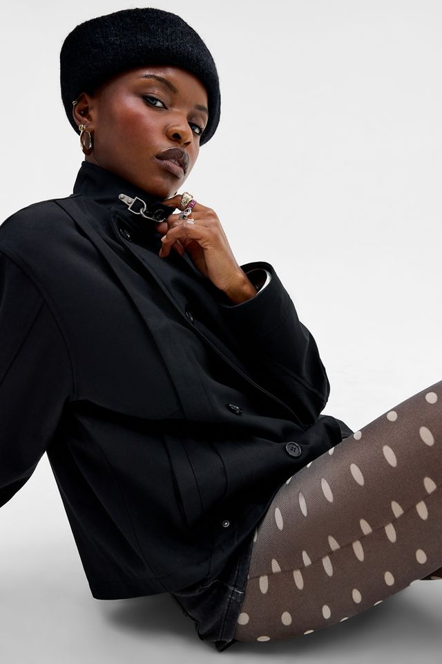Archivis Black Clasp Collar Tailored Jacket #5