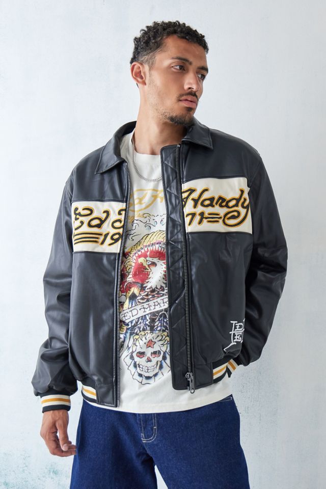 Ed hardy 2024 motorcycle jacket