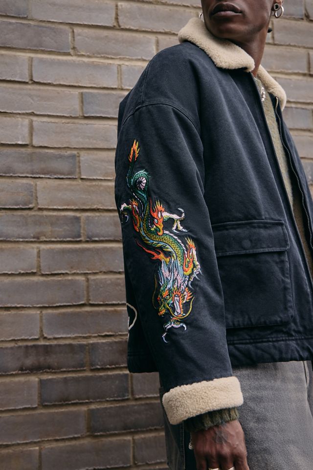 Ed Hardy Veste noire doublée en polaire UO Exclusive #2