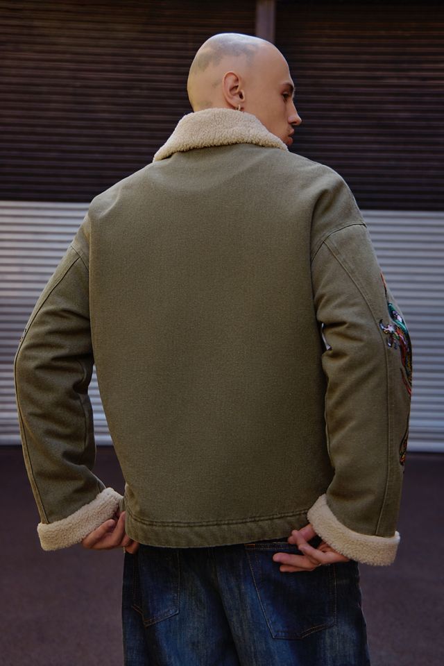 Ed Hardy Veste doublée polaire verte exclusive UO #3