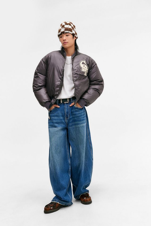 Checks Downtown Brown Padded Bomber Jacket #1