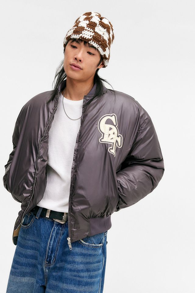 Checks Downtown Brown Padded Bomber Jacket #2